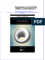 (Download PDF) Differential Geometry of Manifolds Second Edition Lovett Stephen T Online Ebook All Chapter PDF