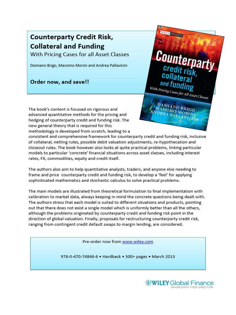 Counterparty Credit Risk Methods | PDF | Credit Default Swap | Swap ...
