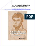 [Download pdf] Galois Theory Of Algebraic Equations 2Nd Edition Jean Pierre Tignol online ebook all chapter pdf 