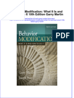 [Download pdf] Behavior Modification What It Is And How To Do It 10Th Edition Garry Martin online ebook all chapter pdf 
