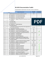 List of Documents ISO 9001 Documentation Toolkit en