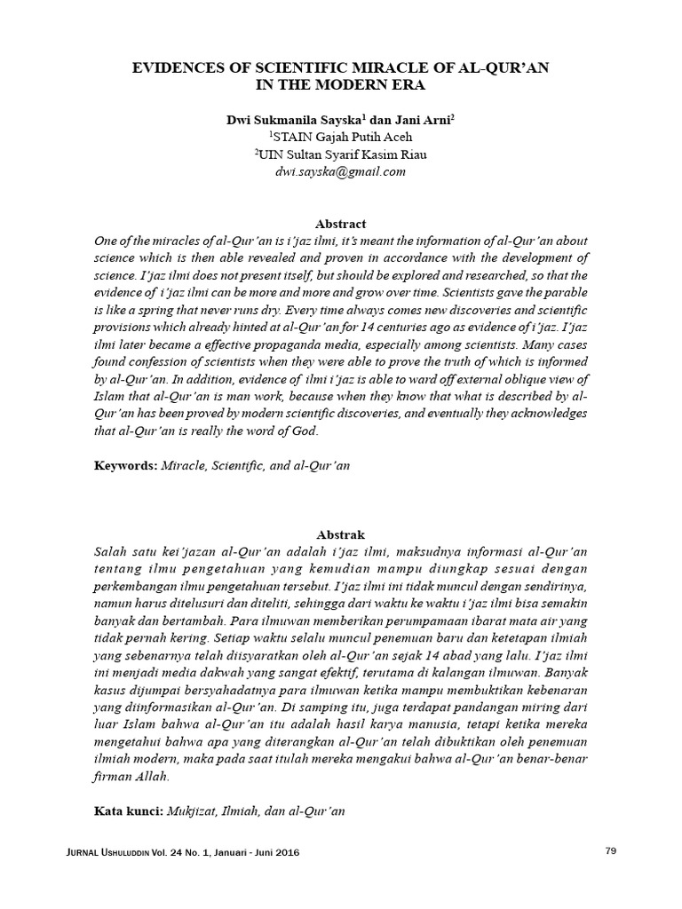 Science Miracle Pdf Quran Islam