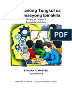 Filipino5 - Q4 - Distance Learning April 29-30, 2024
