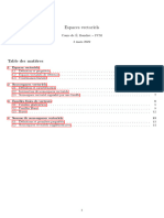 Cours Espaces Vectoriels