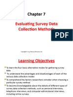 Evaluating Survey Data Collection Methods
