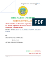 Design of Solar Steam Pump Muluken Biadg215