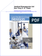 [Download pdf] Gastrointestinal Emergencies 3Rd Edition Tony C K Tham online ebook all chapter pdf 