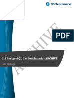 CIS PostgreSQL 9.6 Benchmark v1.0.0 ARCHIVE
