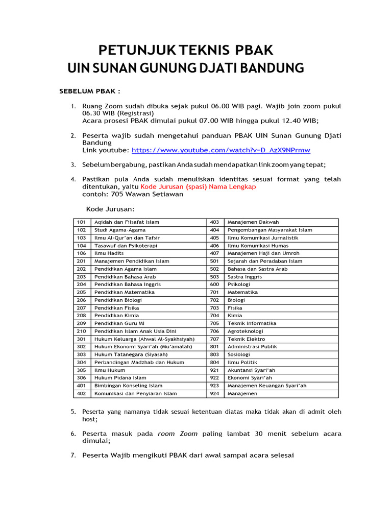 Juknis PBAK 2021 | PDF