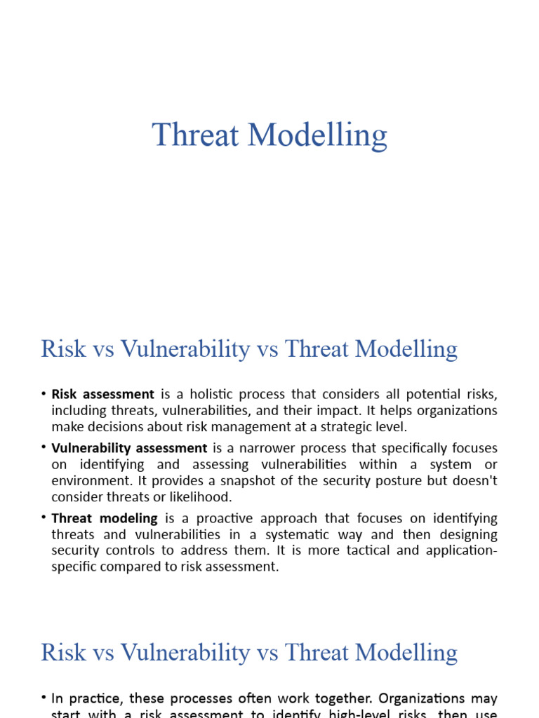 Understanding Threat Modeling Process | PDF | Information Security ...