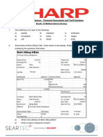 Worksheet 4 Financial Documents and Tariff Systems Grade 12 Math Lit