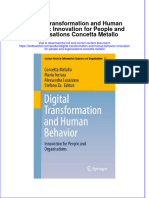 (Download PDF) Digital Transformation and Human Behavior Innovation For People and Organisations Concetta Metallo Online Ebook All Chapter PDF