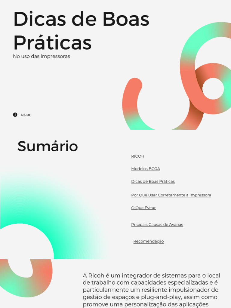 Manual de boas práticas BCGA | PDF | Impressora (informática)