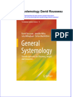 [Download pdf] General Systemology David Rousseau online ebook all chapter pdf 