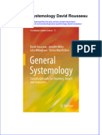 (Download PDF) General Systemology David Rousseau Online Ebook All Chapter PDF