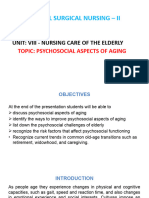 Psychosocial Aspects of Aging