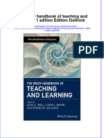 (Download PDF) The Wiley Handbook of Teaching and Learning 1 Edition Edition Gollnick Online Ebook All Chapter PDF