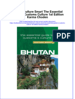 (Download PDF) Bhutan Culture Smart The Essential Guide To Customs Culture 1St Edition Karma Choden Online Ebook All Chapter PDF