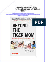 [Download pdf] Beyond The Tiger Mom East West Parenting For The Global Age 1St Edition Foelker online ebook all chapter pdf 
