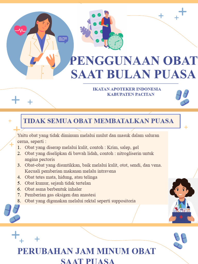 Panduan Minum Obat Saat Puasa | PDF