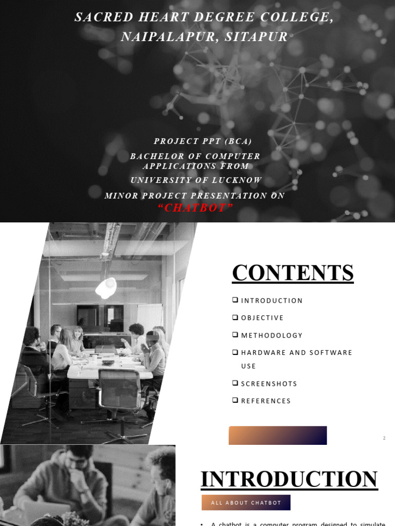 Chatbot Presentation Pdf Information Technology Computer Science