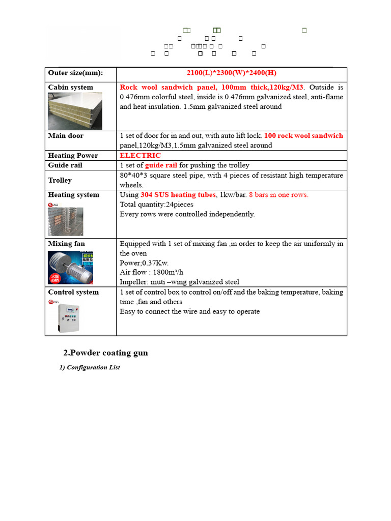 17 18 Powder Coating Machine Pdf Manufactured Goods Materials