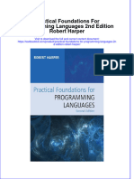 (Download PDF) Practical Foundations For Programming Languages 2Nd Edition Robert Harper Online Ebook All Chapter PDF