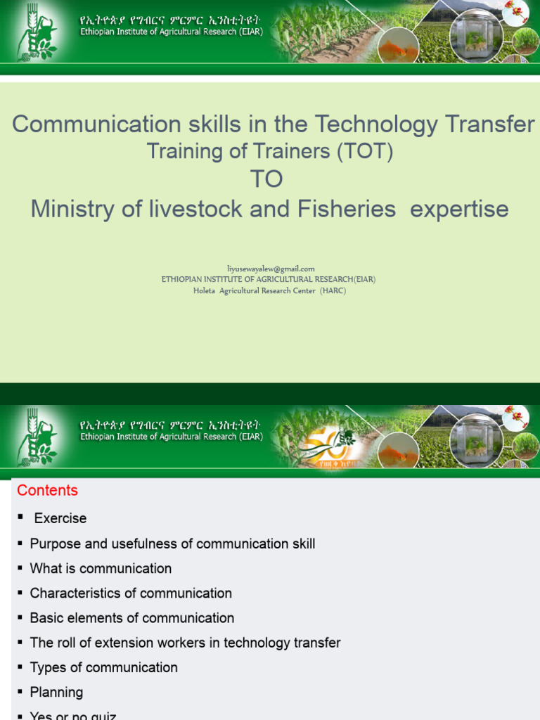 Enhancing Communication in Tech Transfer | PDF | Communication ...