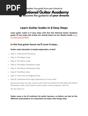 Learning Guitar Scales the Ultimate Guide