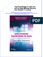 (Download PDF) Discovering Knowledge in Data An Introduction To Data Mining Second Edition Daniel T Larose Online Ebook All Chapter PDF