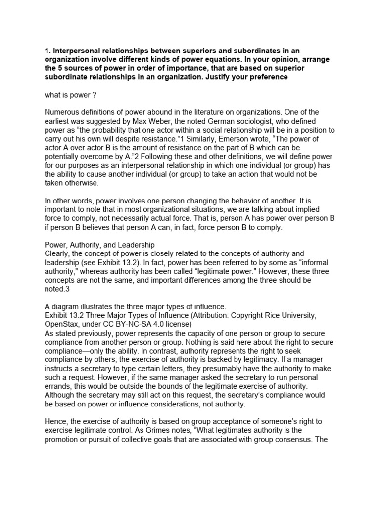 ORGANISATIONAL NMIMS Assignmnt 123 | PDF | Power (Social And Political ...