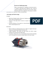 What is high pressure diaphragm pump