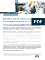 RT Informa - N. 50 SETEMBRO - Identificacao de Produtos Quimicos e Sinalizacao Na Nova NR 26