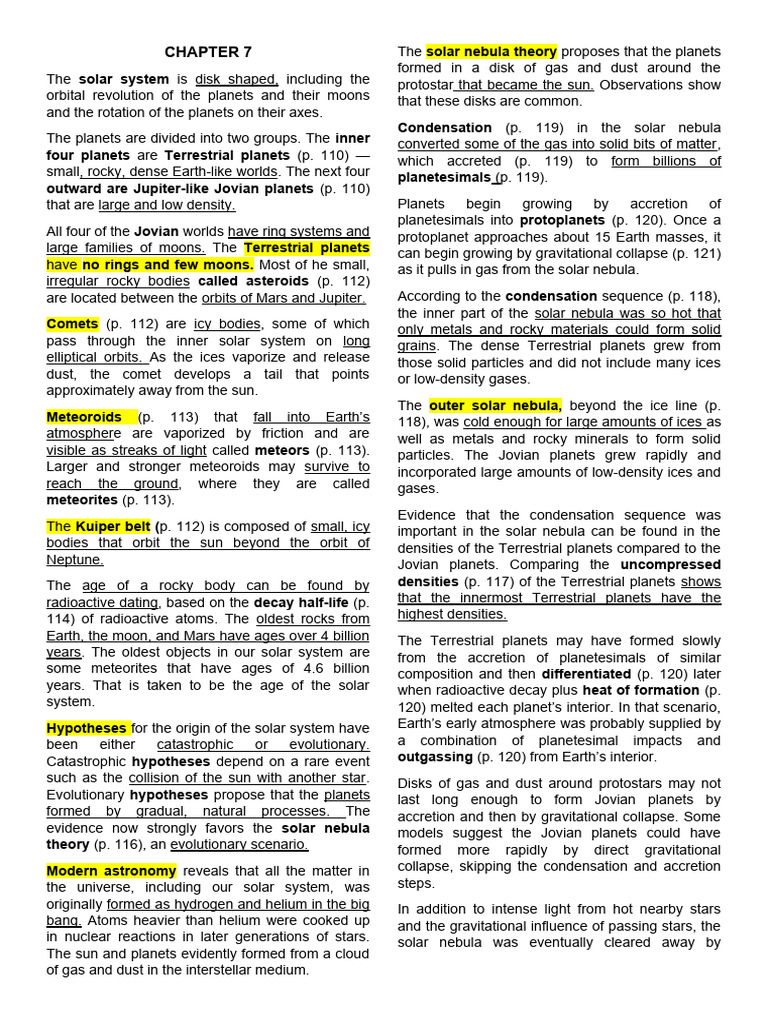 Astro Reviewer | PDF | Formation And Evolution Of The Solar System ...