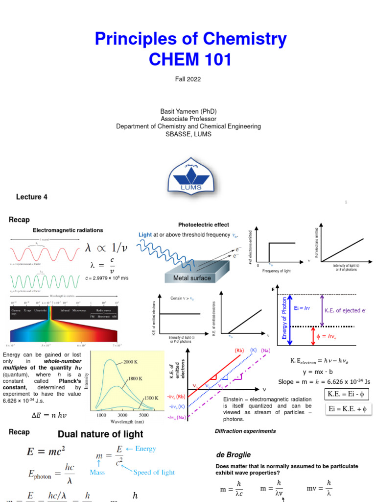 Lecture 4 Slides | PDF | Electron | Atoms