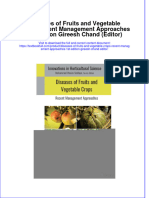 (Download PDF) Diseases of Fruits and Vegetable Crops Recent Management Approaches 1St Edition Gireesh Chand Editor Online Ebook All Chapter PDF