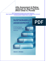 [Download pdf] Sustainability Assessment A Rating System Framework For Best Practices 1St Edition Cesar A Poveda online ebook all chapter pdf 