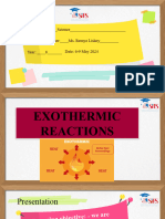 Yr 8 Exothermic & Endothermic Reactions- Ms Remya