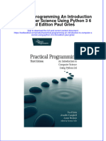 [Download pdf] Practical Programming An Introduction To Computer Science Using Python 3 6 3Rd Edition Paul Gries online ebook all chapter pdf 