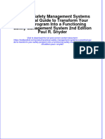 [Download pdf] Practical Safety Management Systems A Practical Guide To Transform Your Safety Program Into A Functioning Safety Management System 2Nd Edition Paul R Snyder online ebook all chapter pdf 