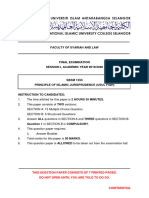 exam paper sbsm 1353 principle of islamic jurisprudence (usul fiqh), september 2019