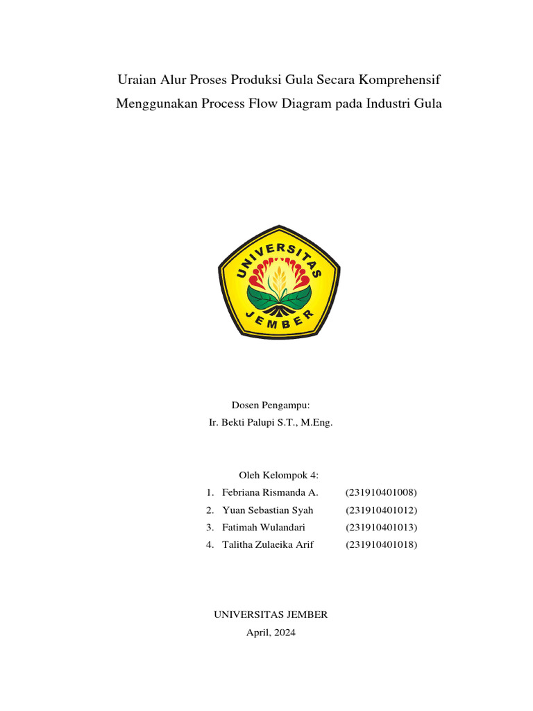 Diagram Alur Produksi Gula Tebu | PDF | Sains & Matematika | Teknologi ...
