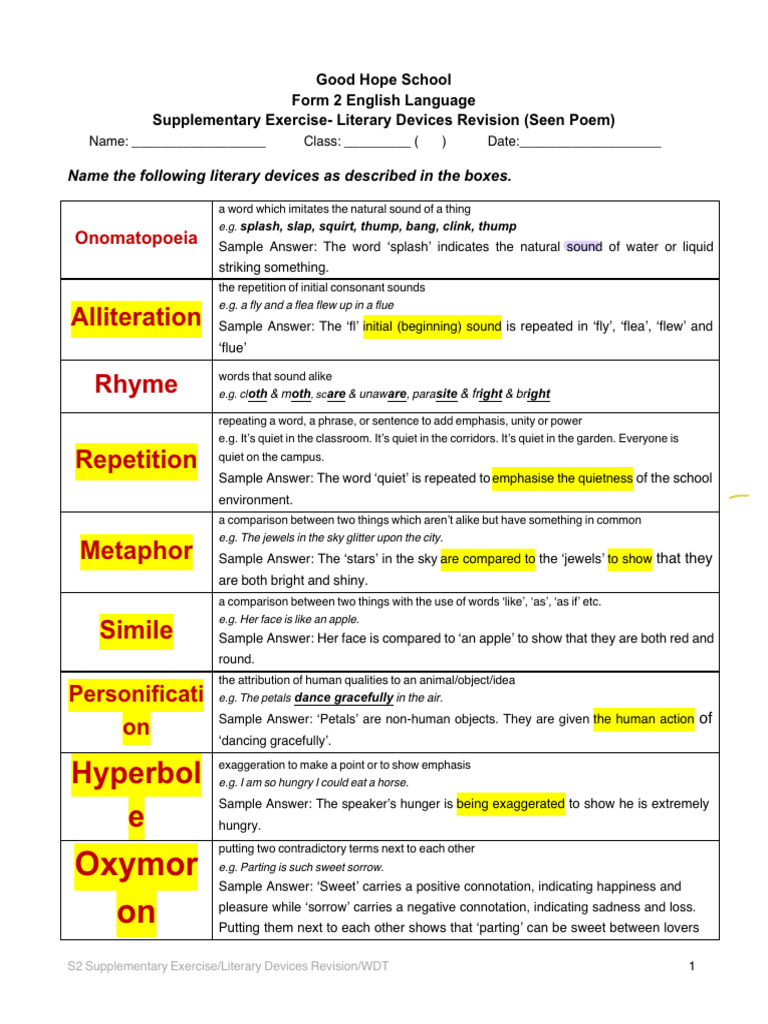 Literary Device | PDF