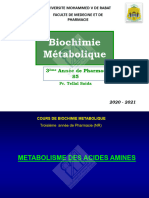 Biochimie Métabolique