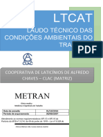 LTCAT-LAUDO TÉCNICO DAS CONDIÇÕES AMBIENTAIS DO TRABALHO