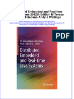 (Download PDF) Distributed Embedded and Real Time Java Systems 2012Th Edition M Teresa Higuera Toledano Andy J Wellings Online Ebook All Chapter PDF