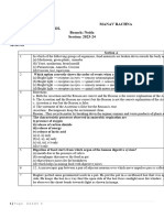 Practice Paper Grade X Biology PT2