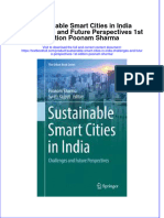 [Download pdf] Sustainable Smart Cities In India Challenges And Future Perspectives 1St Edition Poonam Sharma online ebook all chapter pdf 