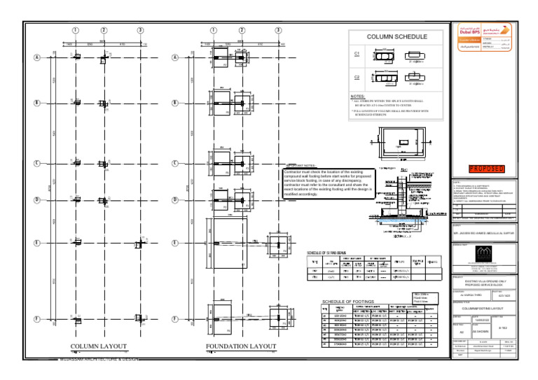 S 102 Columnandfootinglayout1654850716148 | PDF