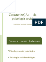 SLIDES Caracterizacão Da Psicologia Social